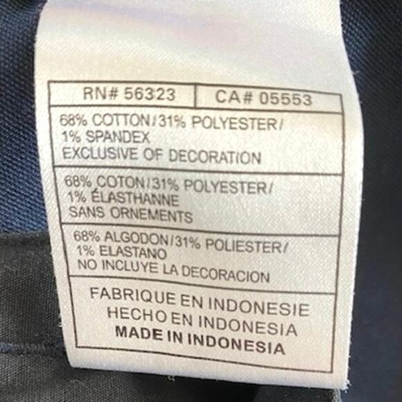 EUC NIKE GOLF Performance Chino Shorts Navy Blue Mens SZ 38 Preppy Sporty Casual - Picture 6 of 8